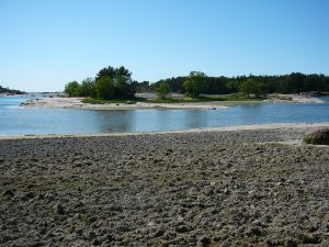 Unweit der Badestrand. Hier ein nicht so bev�lkerter Abschnitt aus
datenschutzrechtlichen Gr�nden.