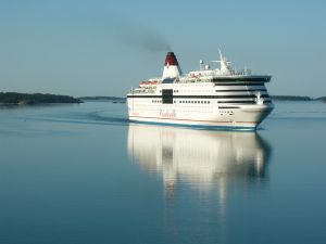 Wir m�ssen weg. Die Viking M/S Cinderella will bereits wieder anlegen.