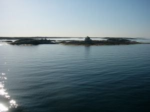 Ferienhaus, einsame Lage, eigenes Boot vorteilhaft.