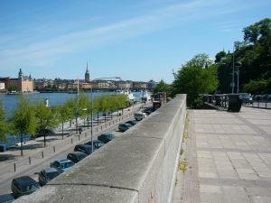 Blick von S�dermalm auf Riddarfj�rden und Gamla Stan.