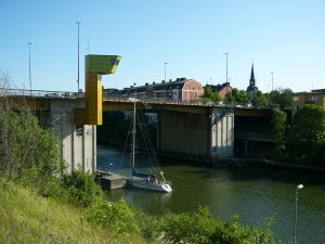 S�dert�lje, grosse Zugbr�cke f�r die Landstrasse