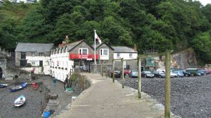 Clovelly Hotel, Zufahrt unm�glich.